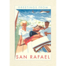 Vintage Lined Notebook Greetings from San Rafael, California