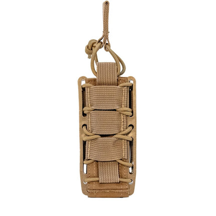 Rapid Access Single Pistol Open Top Molle Mag Pouch - by 221B Tactical