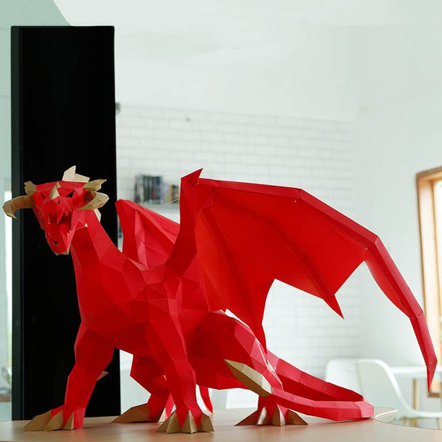 Red Dragon Model by PAPERCRAFT WORLD
