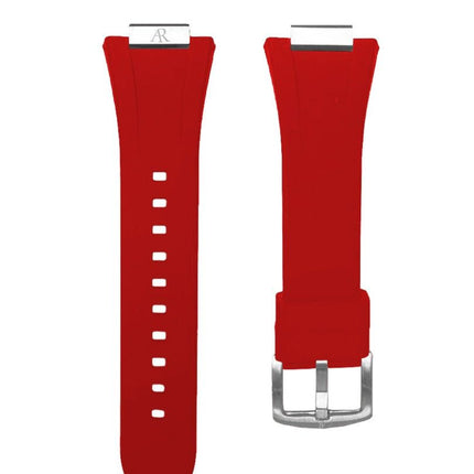 red rubber smartwatch case strap by ASOROCK WATCHES