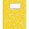 Marbled Composition Notebook: Yellow Marble Wide Ruled Paper Subject Book
