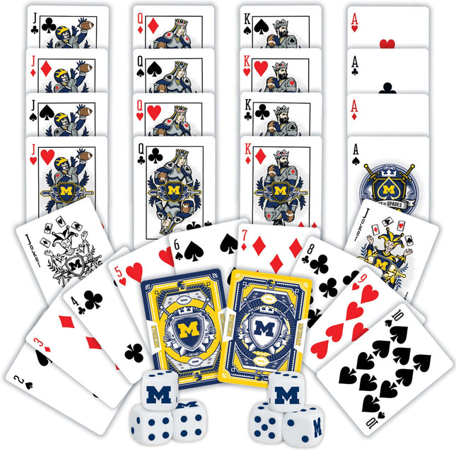 Michigan Wolverines - 2-Pack Playing Cards & Dice Set by MasterPieces Puzzle Company INC