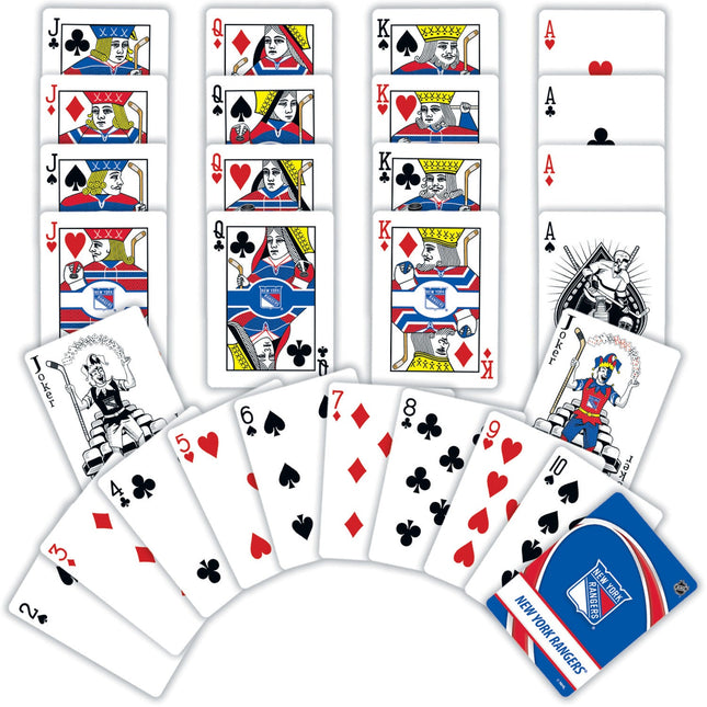 New York Rangers Playing Cards - 54 Card Deck by MasterPieces Puzzle Company INC