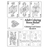Adult Coloring Stress Relief with Calming Card Games: Hearts