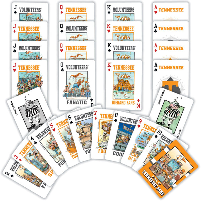 Tennessee Volunteers Fan Deck Playing Cards - 54 Card Deck by MasterPieces Puzzle Company INC