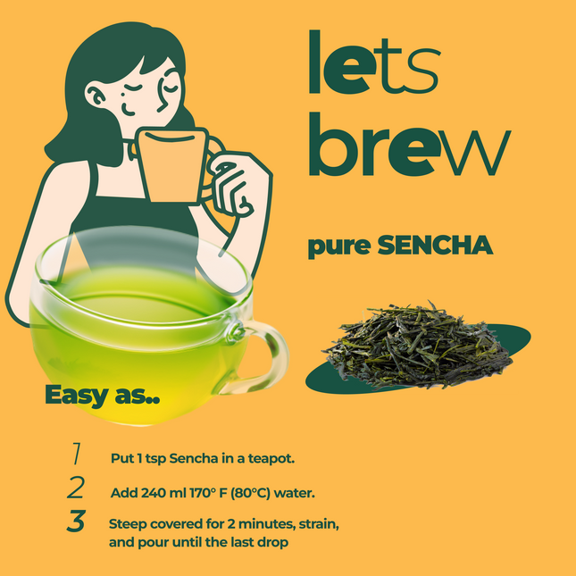 Sencha Loose Leaf Tea by Aprika Life