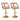 Set of 2 Bar Chairs with Footrest and 2-Layer Electroplated Metal Base-Pink