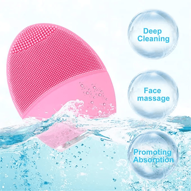 Silicone Rechargeable Facial Cleansing Brush & Massager - Vysn