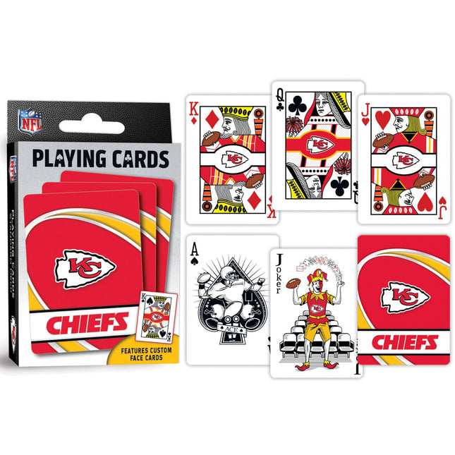 Kansas City Chiefs Playing Cards - 54 Card Deck by MasterPieces Puzzle Company INC