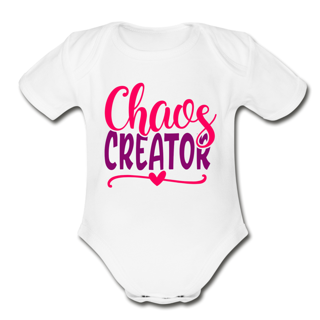 Chaos Creator Short Sleeve Baby Bodysuit by Tshirt Unlimited