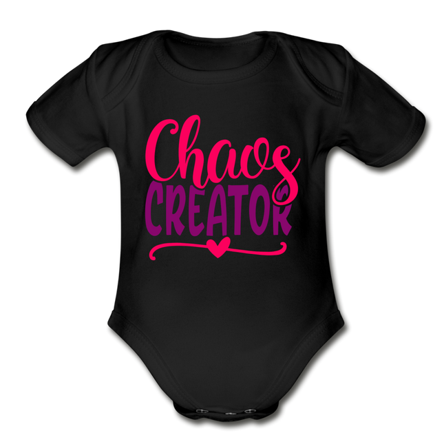 Chaos Creator Short Sleeve Baby Bodysuit by Tshirt Unlimited
