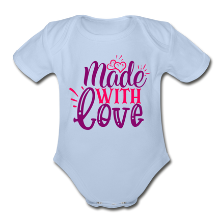 Made With Love Baby Bodysuit by Tshirt Unlimited