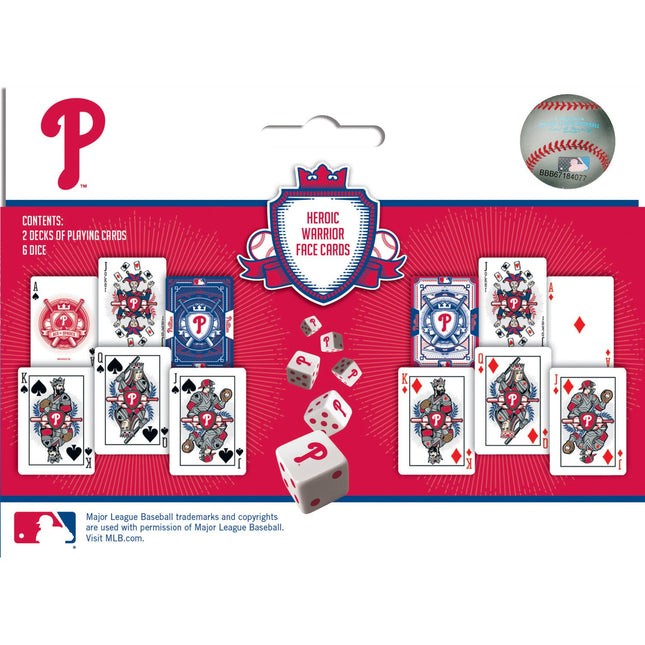 Philadelphia Phillies - 2-Pack Playing Cards & Dice Set by MasterPieces Puzzle Company INC
