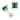 Sterling Silver 925 Princess Cut Emerald Studs