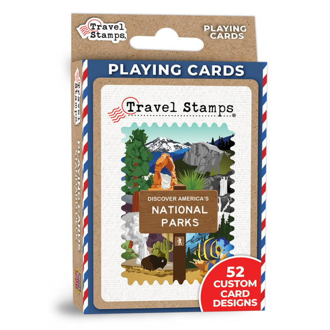National Parks Travel Stamps Playing Cards - 54 Card Deck by MasterPieces Puzzle Company INC