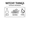 Witchy Things Grimoire Workbook