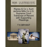 Rigney & Co V. Aunt Jemima Mills Co U.S. Supreme Court Transcript of Record with Supporting Pleadings