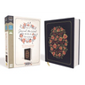 NIV, Journal the Word Bible for Women, Cloth Over Board, Navy, Red Letter Edition, Comfort Print: 500+ Prompts to Encourage Journaling and Reflection
