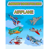 Activity Book for Kids Airplane: : Fun Activity for kids in Airplane and Things that fly theme, Mazes, Coloring, Draw using the grid, shadow matching