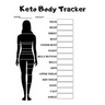 Keto Body Tracker: Weekly body measurement pages to help track your progress.