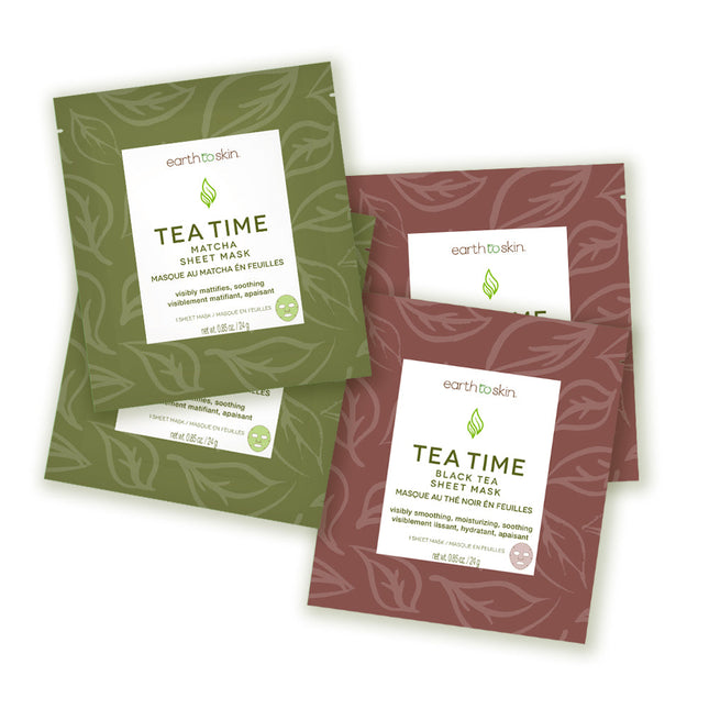 Tea Time Sheet Mask Set by EarthToSkin