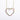 Thin Open Heart Rainbow Necklace