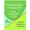 Contemporary Calculus 3rd Semester