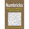 Numbricks puzzle book for adults: 200 Easy to Medium Puzzles 11x11