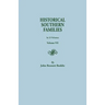 Historical Southern Families. in 23 Volumes. Volume VII