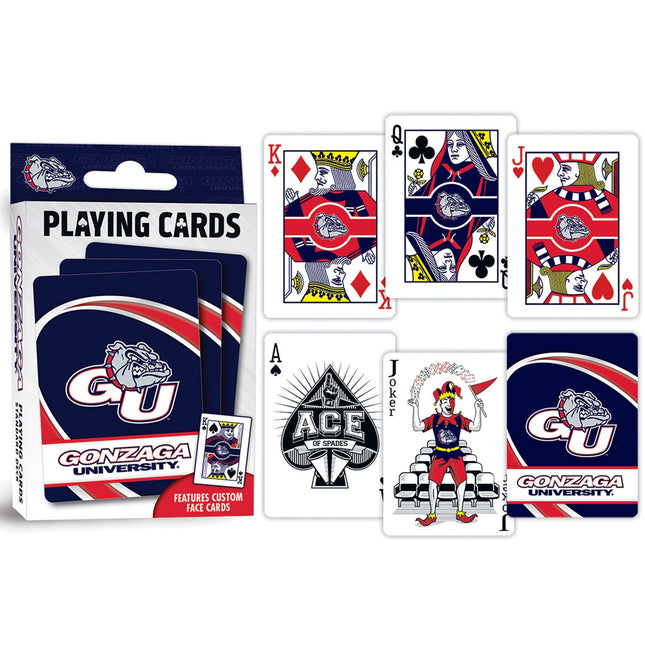 Gonzaga Bulldogs Playing Cards - 54 Card Deck by MasterPieces Puzzle Company INC