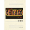 Vintage Lined Notebook Greetings from Chicago at Night