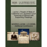 Lavine V. People of State of California U.S. Supreme Court Transcript of Record with Supporting Pleadings