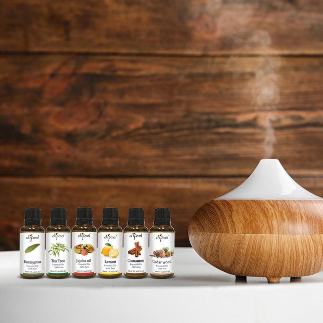 Difeel 100% Pure Essential Oils - Deluxe 6 Piece Essential Oil Kit (6-Piece Set) by difeel - find your natural beauty