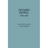 Ontario People: 1796-1803