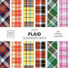 Cute Plaid Scrapbook Paper: 8x8 Plaid Background Designer Paper for Decorative Art, DIY Projects, Homemade Crafts, Cute Art Ideas For Any Crafting Pro
