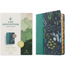 NLT Life Application Study Bible, Third Edition, Large Print (Leatherlike, Meadow Teal, Indexed, Red Letter)