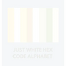 Just White Hex Code Alphabet