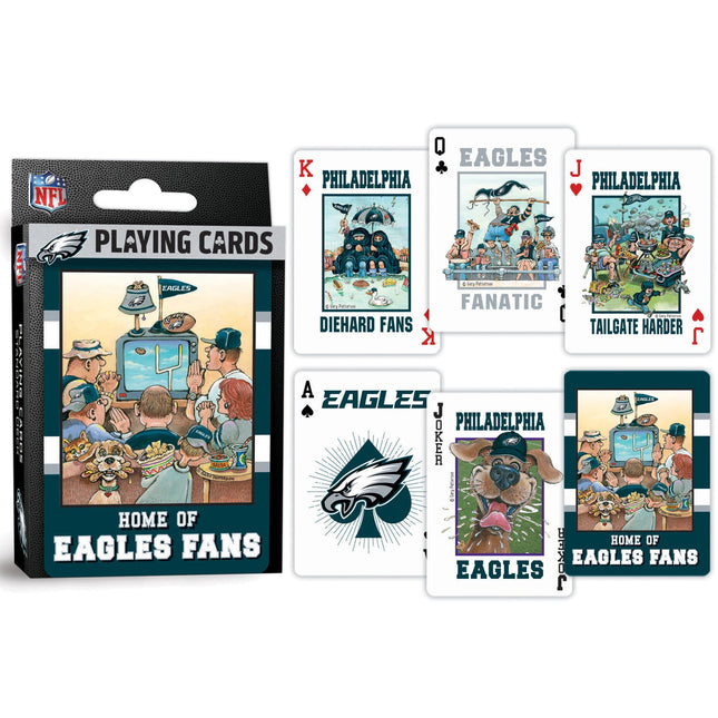 Philadelphia Eagles Fan Deck Playing Cards - 54 Card Deck by MasterPieces Puzzle Company INC