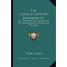 The Chinese View Of Immortality: Its Expression By Chu Hsi And Its Relationship To Buddhist Thought