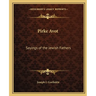 Pirke Avot: Sayings of the Jewish Fathers