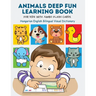 Animals Deep Fun Learning Book for Kids with Jumbo Flash Cards. Hungarian English Bilingual Visual Dictionary: My Childrens learn flashcards alphabet