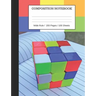 Puzzle Cube Notebook: Composition Wide Ruled Notebook, 200 pages / 100 sheets