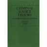 Criminal Justice History: An International Annual; Volume 12, 1991