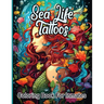 Sea Life Tattoos coloring book for inmates