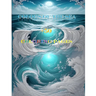 Colors of the Sea: A Magical Coloring Book with Love, Mythology, and Mysticism - Explore 50+ Pages of Marine Marvels, Gods, and Enchantin