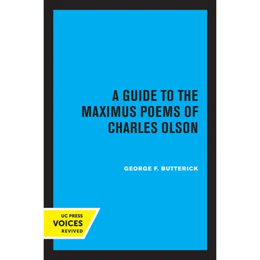 A Guide to the Maximus Poems of Charles Olson