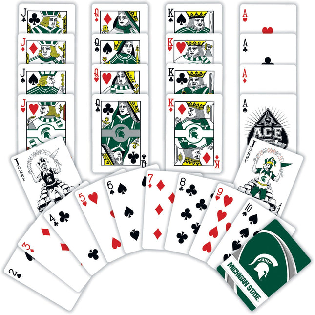 Michigan State Spartans Playing Cards - 54 Card Deck by MasterPieces Puzzle Company INC