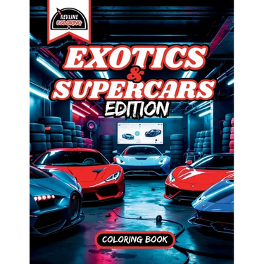 Revline Coloring Exotic/Supercars Cars Coloring Book
