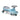 Wiggle Car Ride-on Toy with Flashing Wheels-Blue