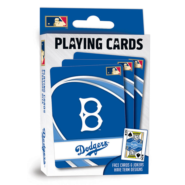 Brooklyn Dodgers Playing Cards - 54 Card Deck by MasterPieces Puzzle Company INC